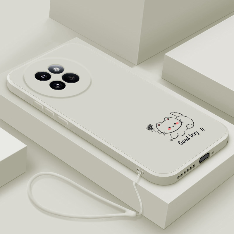 适用小米Civi4Pro手机壳新款por男女生xiaomiCivi3液态硅胶保护套civi2镜头全包civi1s防摔软壳卡通线条小猫