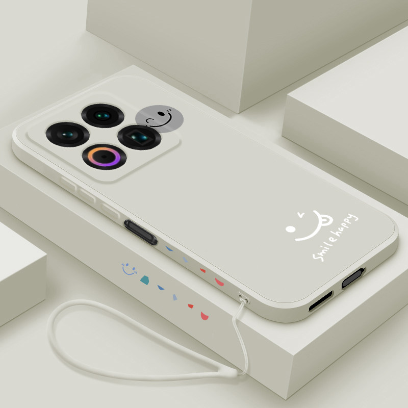 适用魅族22手机壳新款Meizu22液态硅胶保护套MZ22镜头全包防摔软壳M582Q男女生个性创意卡通时尚外壳网红笑脸