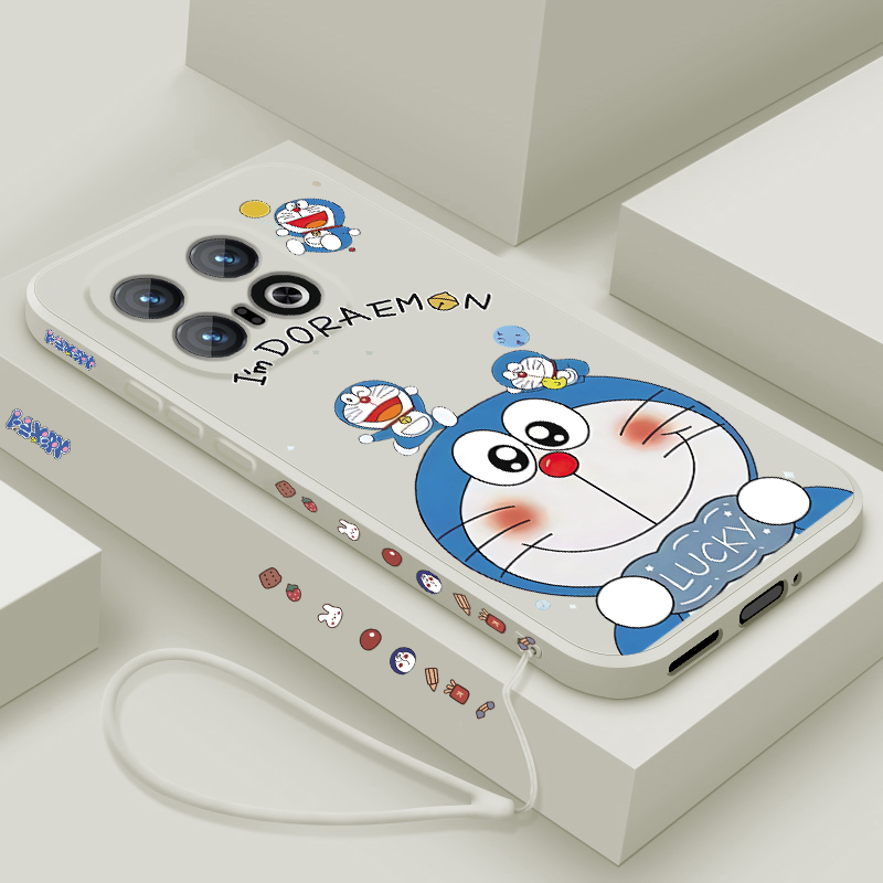 适用iqoo13手机壳新款vivo iqoo13液态硅胶软壳iq0013镜头全包防摔保护套V2408A男女生5g潮牌卡通时尚机器猫