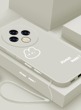 适用oppoa3pro手机壳新款A3pro液态硅胶保护套A3i男女情侣A3iplus镜头全包防摔软壳个性创意PJY110卡通开心兔