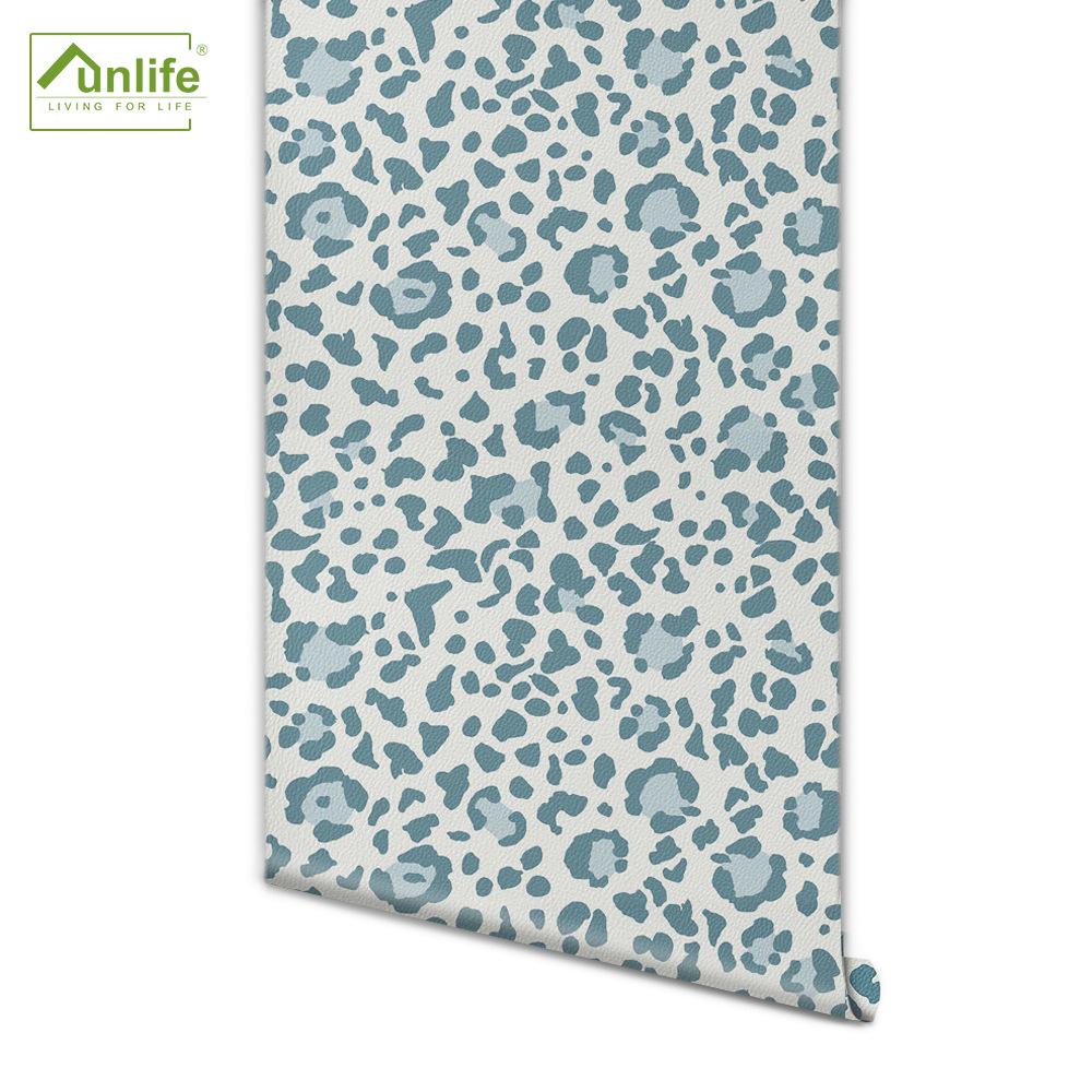 客厅沙发背景豹纹家具翻新墙壁纸