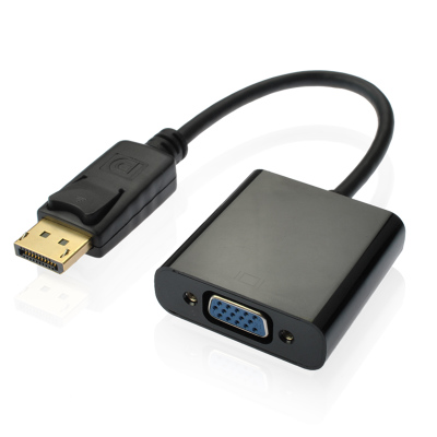 dp转vga转接线DP to显示器投影仪数据转换displayport转vga接头