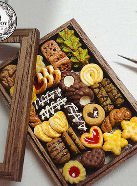 12分bjd迷你模型dollhouse袖珍派淇娃屋配件ob11微缩食玩饼干面包