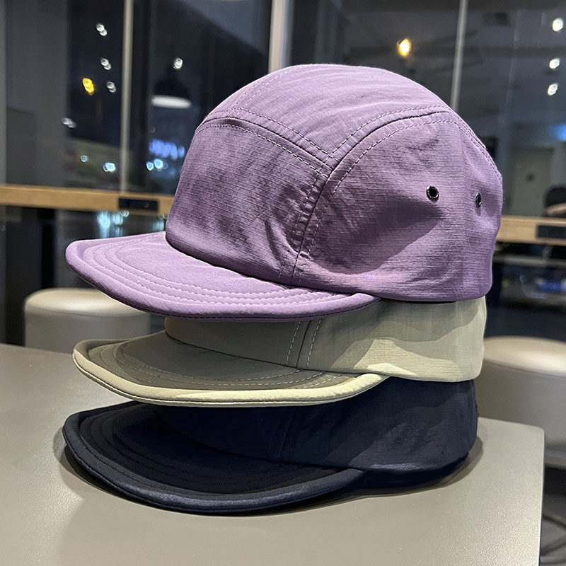 户外速干短檐帽子男女简约纯色软檐鸭舌帽夏季速干透气软顶棒球帽