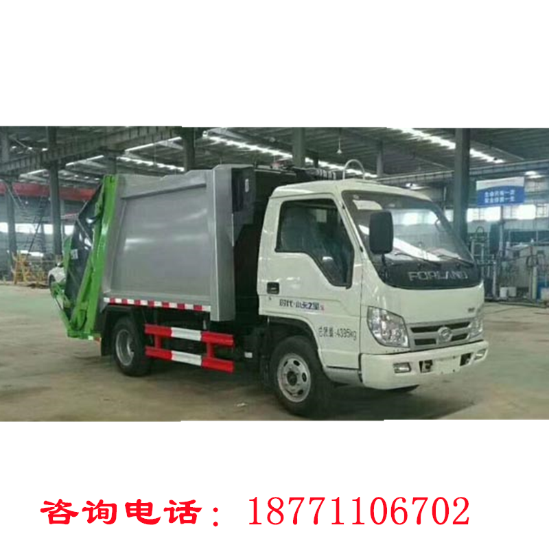 福田小卡之星3方压缩垃圾车 绿化环卫专用车地埋式垃圾压缩站油缸