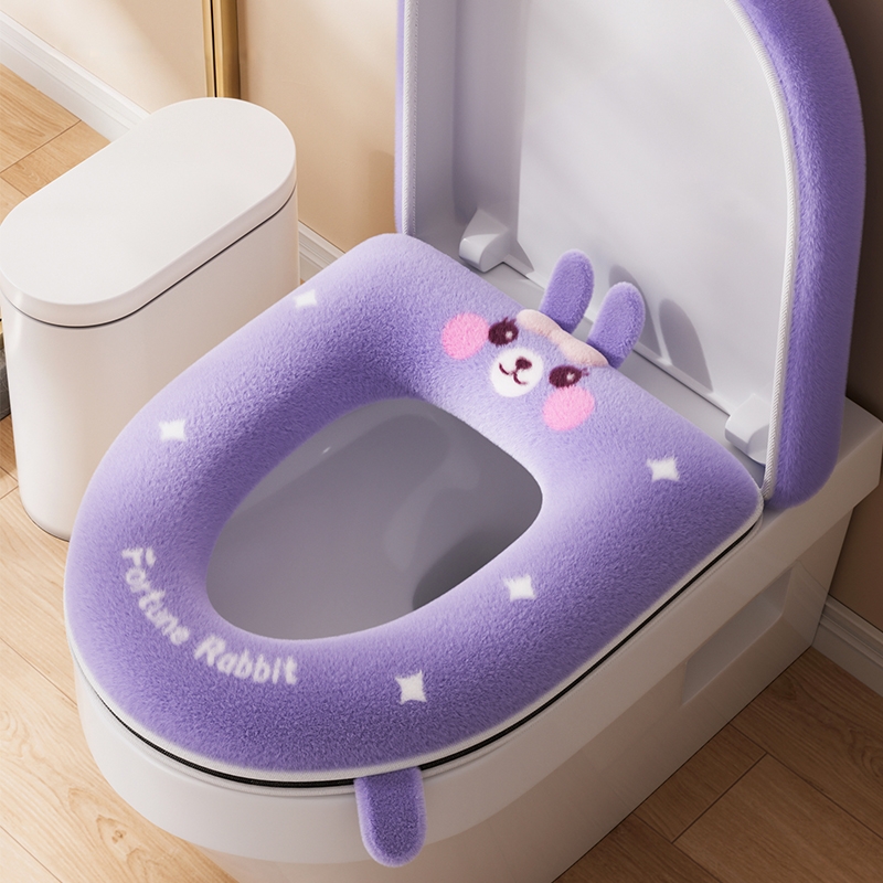 2025新款马桶坐垫家用冬季可爱坐便器套座圈四季通用防水马桶垫子