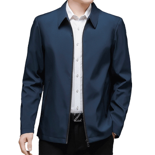 2025年春秋行政夹克男士商务西服外套百搭春秋季爸爸翻领上衣西装