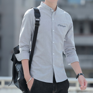 长袖 男士 衬衫 2025新款 青年宽松百搭衬衣 夏季 潮流舒适上衣男装 薄款
