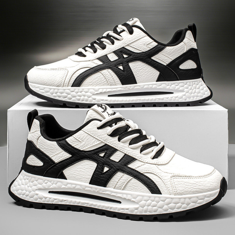 莆田男鞋2026新款春季潮牌跑步运动鞋男士软底阿甘板鞋厚底老爹鞋