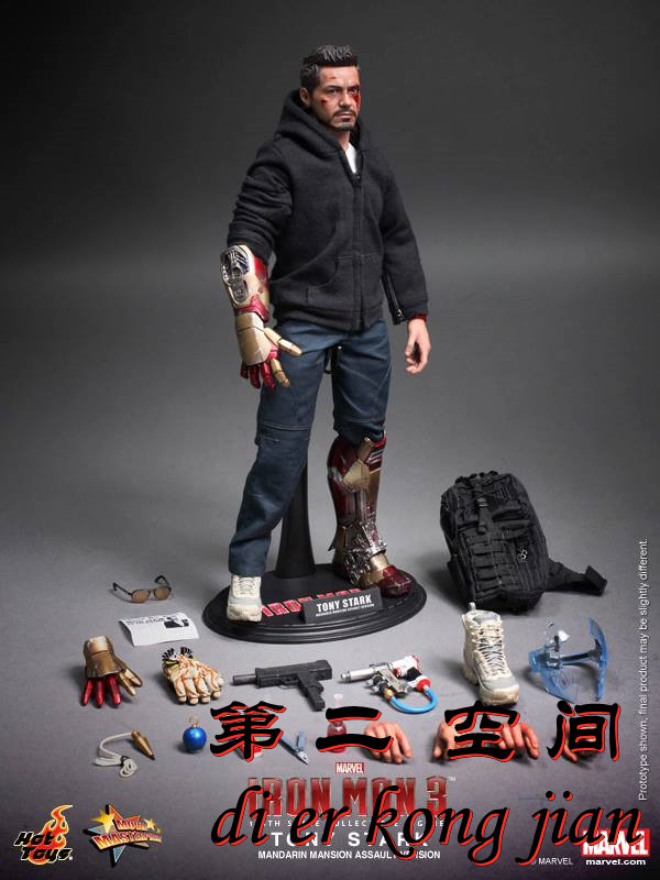 包邮现货 HotToys HT 1/6 钢铁侠 托尼 TONY 修理工潜行版 MMS209