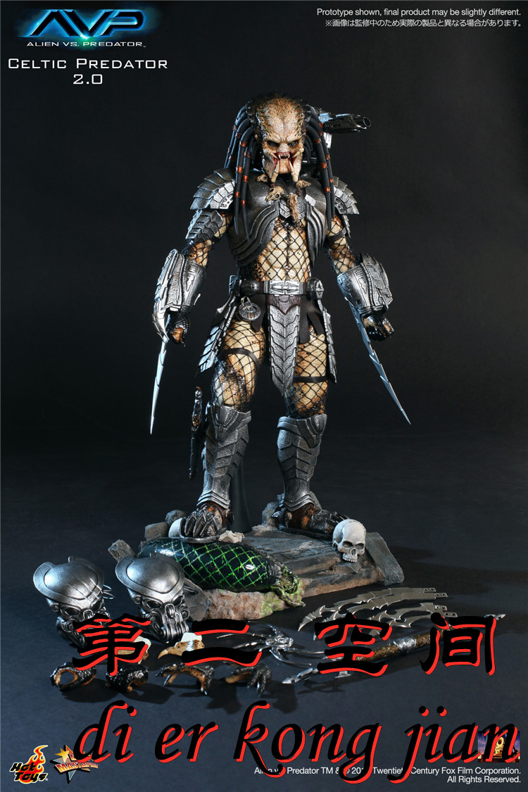 包邮现货 hottoys ht 1/6异形大战铁血战士 凯尔特队长2.0 mms221
