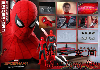 包邮现货 Hot Toys HT 1/6 MMS542 英雄远征 红黑蜘蛛侠 升级战衣