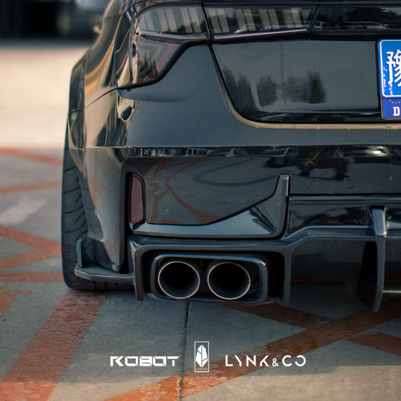 适用于领克03/03+机器人robot后包围后尾唇机盖宽体轮眉包围套件