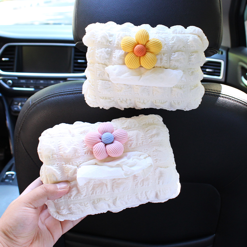 個性花花汽車掛式紙巾盒