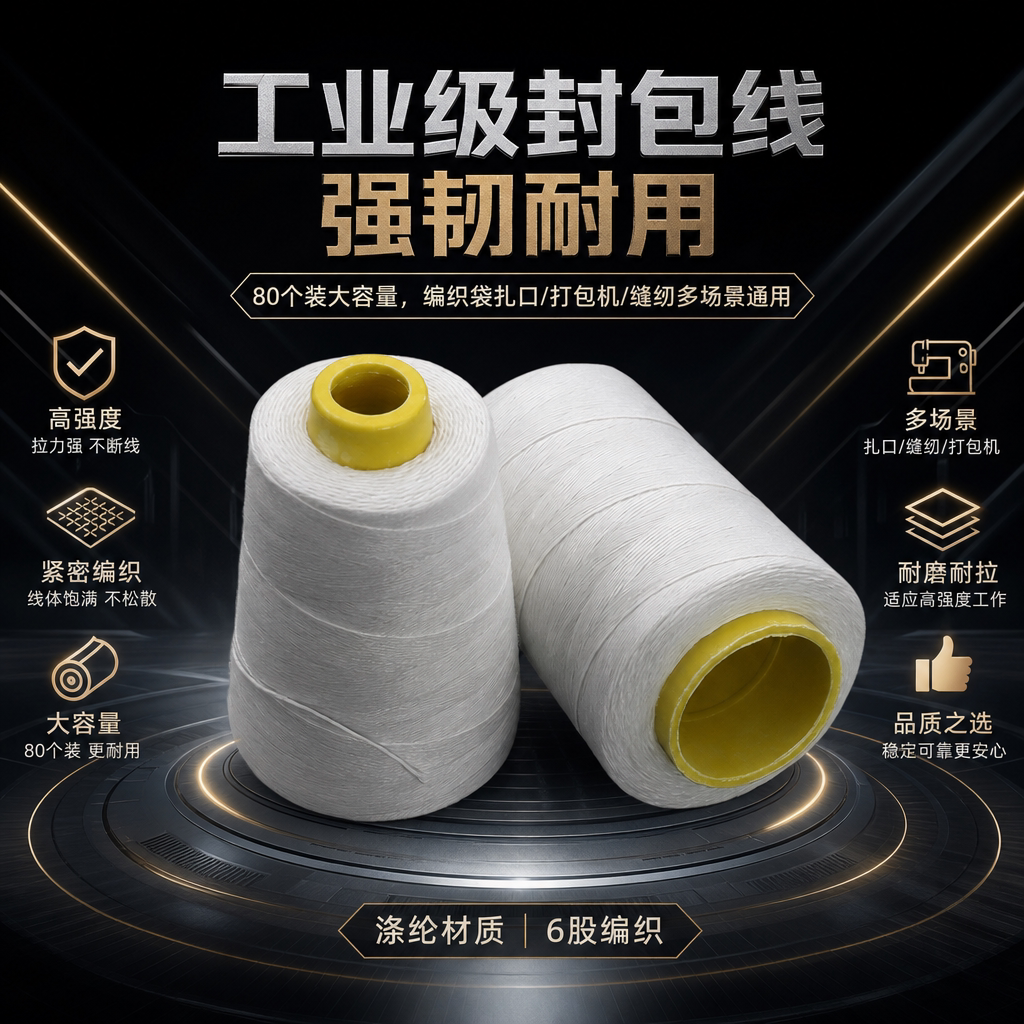 80个装手提编织袋封口线图片