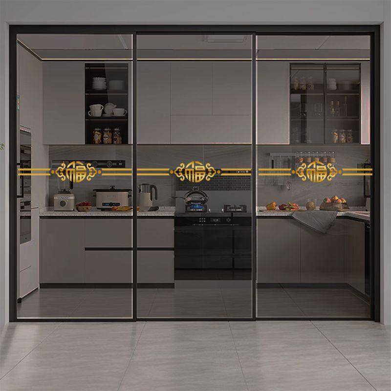 定制玻璃腰线新年福字自贴喜庆家用厨房客厅阳台店铺推拉移门自粘