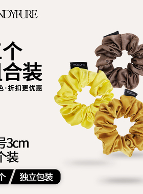头绳缎面桑蚕丝大肠发圈法式真丝