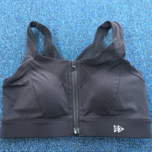 高强度前拉链运动内衣女瑜伽文胸健身跑步背心无钢圈速干速弹
