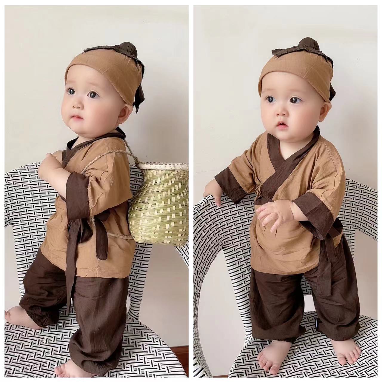 中国风绵绸夏季轻薄透气婴童