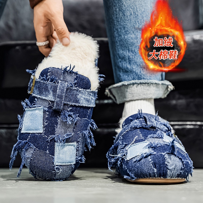 男士休闲棉拖鞋男款2025新款