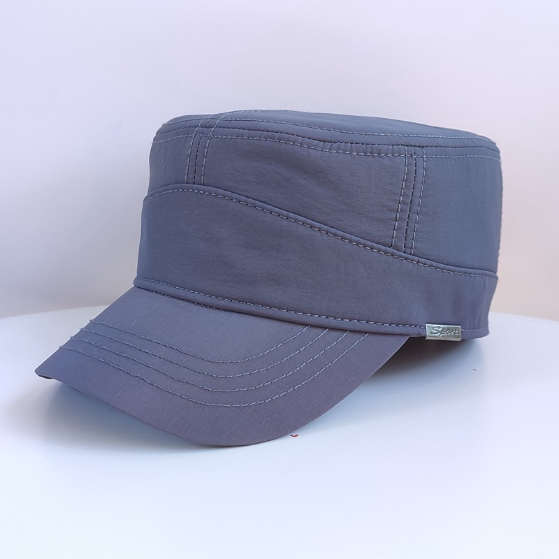 平顶帽男后封口加绒大头围秋冬季