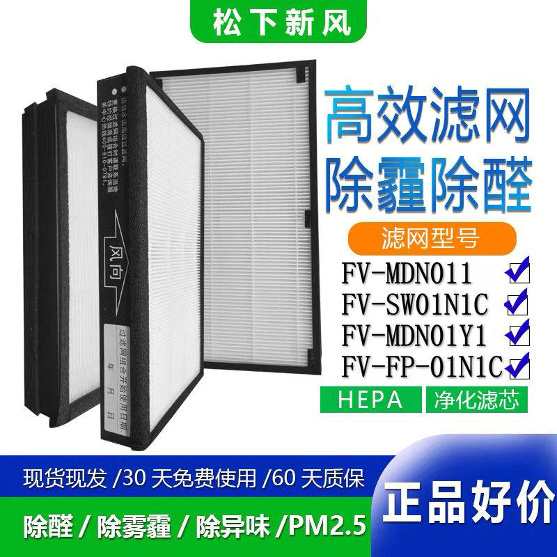 适用松下新风系统FV-MDN011/01Y1/FV-SW01N1C/SWNR1C高效滤网
