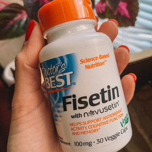 Doctor's Best漆黄素fisetin Novusetin 30粒胶囊抗氧记忆力大脑