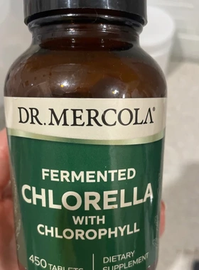 Dr. Mercola 发酵小球藻 450 片 Chlorella 超级食品 抗氧 抵抗力