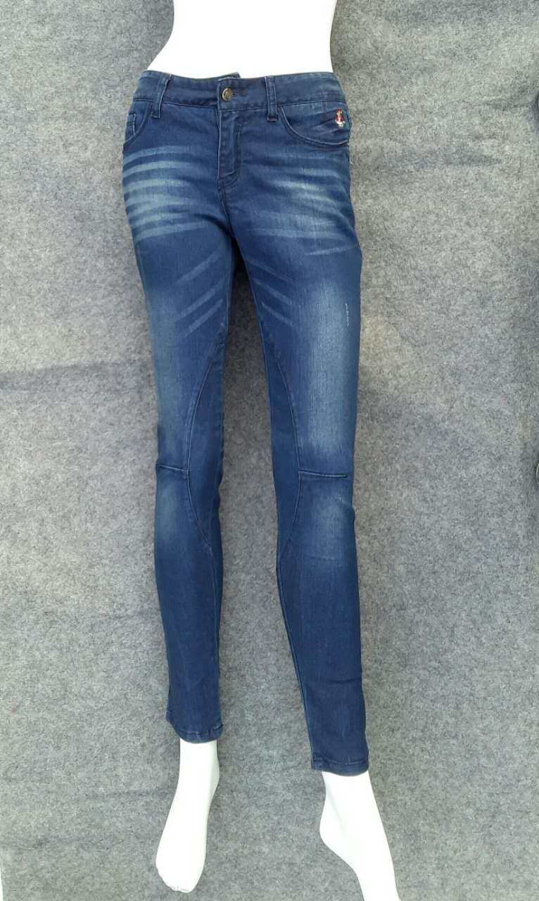 Teenie Weenie小熊牛仔裤女纯棉弹力小脚外贸女裤铅笔裤
