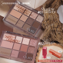 12色眼影盘shade 韩国CLIO新品 shadow秋冬哑光珠光提亮卧蚕01 and