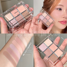 秋季限定~bbia六色眼影盘cool nude柔夏紫粉色温柔眼影06号哑光