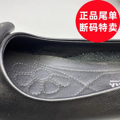 36码2026女鞋新款软底软皮春秋单鞋百搭时尚豆豆皮鞋防滑AA159