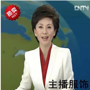 海峡同款 职业套装 时尚 大码 女 艺考小西装 定制播音员主持人上镜西装