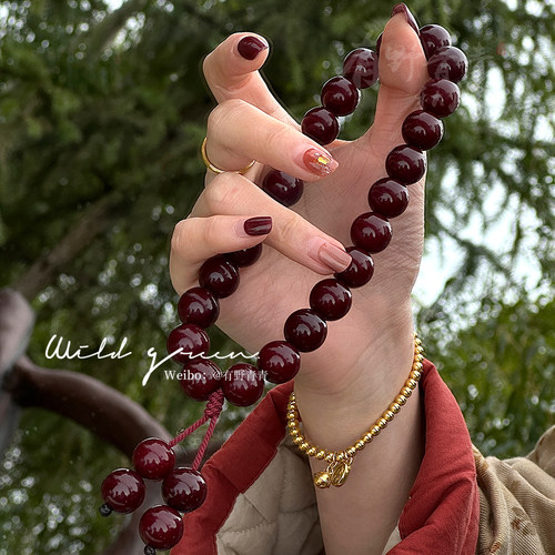 有野青青原创设计朱砂供菩提