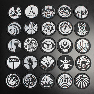 SCP基金会机动特遣队标志中国分部高亮反光魔术贴臂章衣帽背包贴