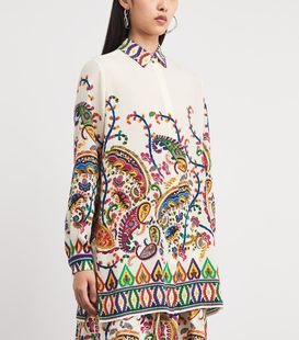 女装 印花长袖 2026春夏新款 Etro艾绰 真丝衬衫