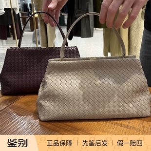 BV女包 酒红色真皮编织包 手提单肩腋下包 Bottega Veneta葆蝶家