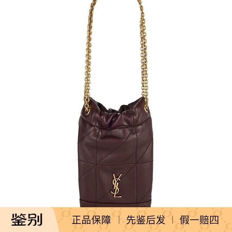 暗酒红色女包 真皮迷你小包 链条手提包 YSL圣罗兰2026春夏款