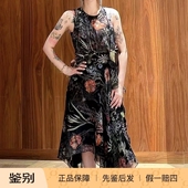 印花真丝连衣裙 McQueen麦昆2026款 桑蚕丝不规则下摆 Alexander