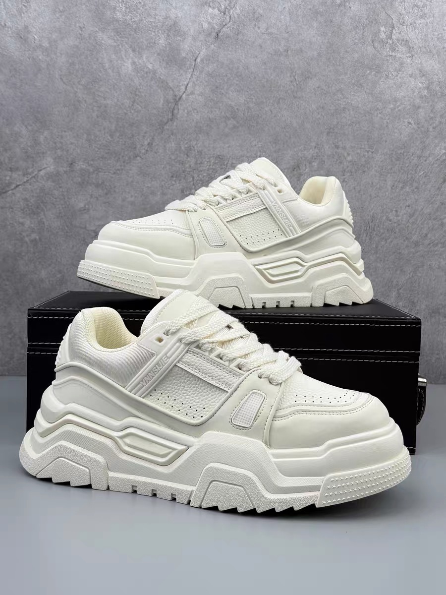 男鞋2025冬季新款厚底时尚休闲鞋超火男板鞋增高小白鞋轻奢男潮鞋