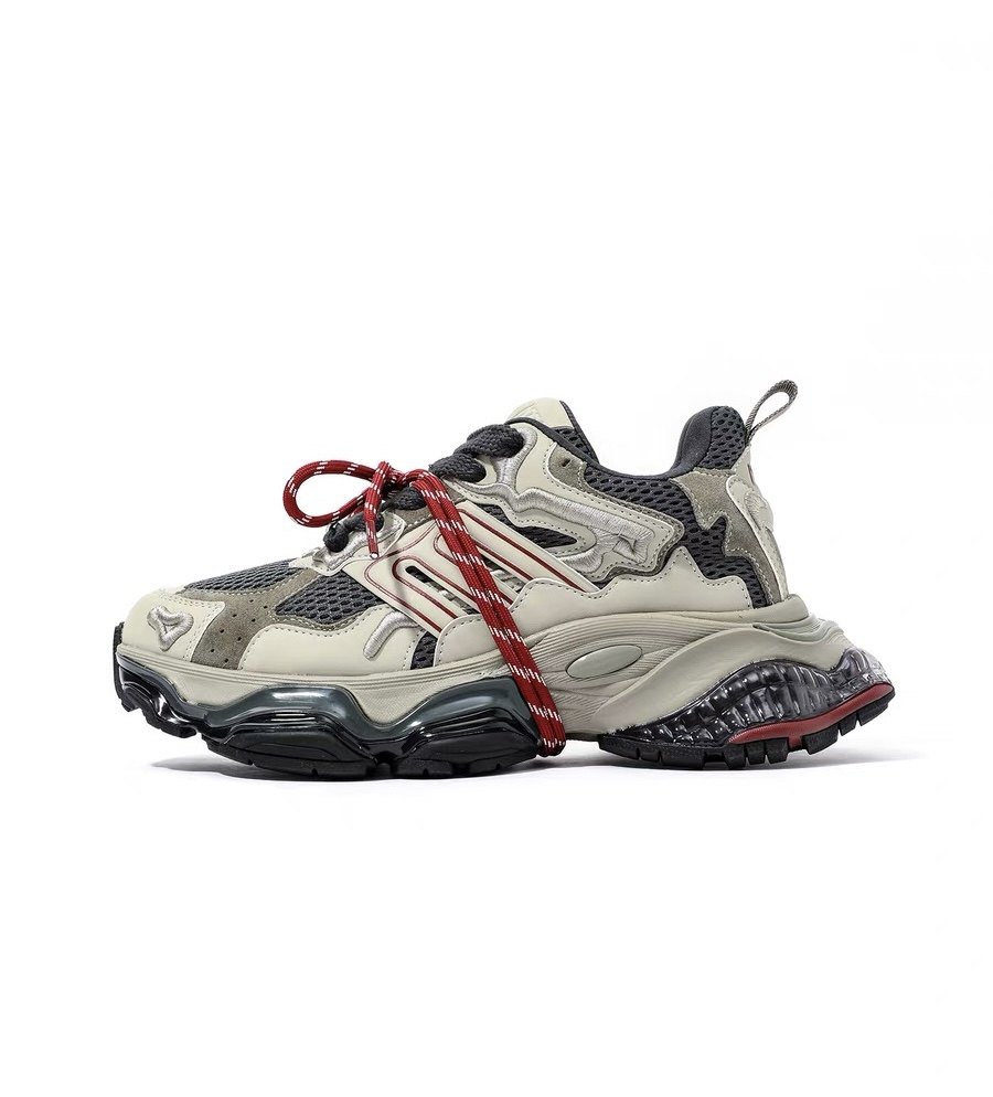 小众复古阔版气垫底ins潮超火时尚老爹鞋男款厚底增高运动休闲鞋