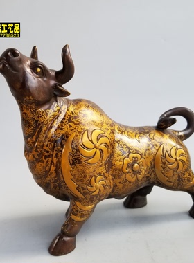 仿古风牛气冲天生肖工艺品