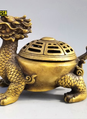 精工招财龙龟摆件八卦香熏炉