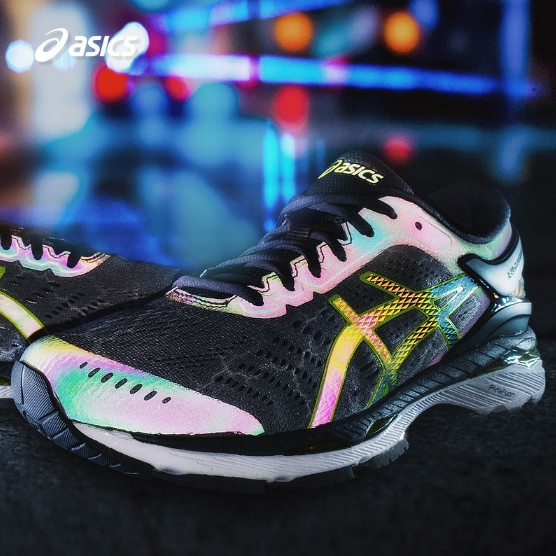 ASICS 亚瑟士GEL KAYANO 24 LiteShow 3M炫彩反光跑鞋T8A4N-9695