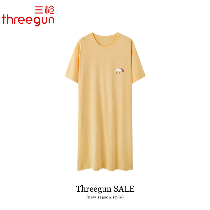 THREEGUN/三枪莱卡棉可爱睡裙