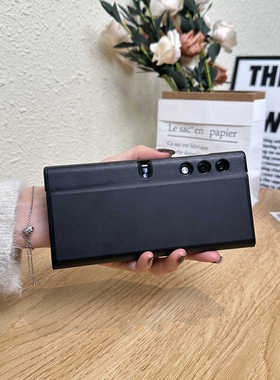 适用荣耀v purse手机壳新款折叠屏支架超薄全包防摔真皮保护套翻盖式外壳皮套简约黑色男女款高级感创意情侣