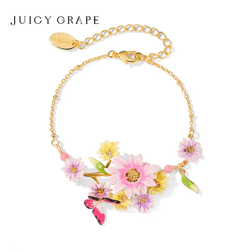 juicygrape森系法式手链女