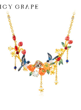 JuicyGrape高级感喜柿项链吊坠女