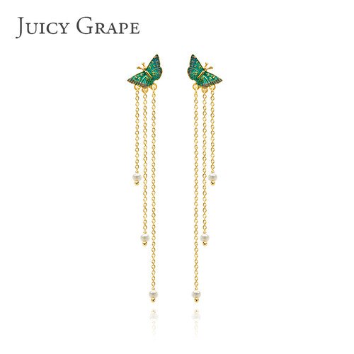 JuicyGrape耳钉女森系超仙蝴蝶