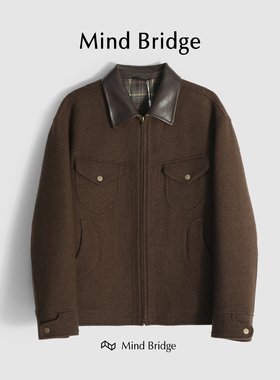 MindBridge【即将断码】100%高端全羊毛商务休闲夹克男保暖 M4202